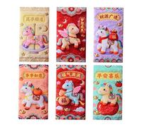 JINGLING Busta Rossa Della Cina - Confezione Di Design Per Ricamo,Buste Rosse Per Il Festeggiamento Del Capodanno Cinese | Per Matrimonio, Fidanzamento, Compleanno, Nozze, Uomini, Ragazzi, Ragazze,