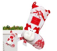 JINGLING Calze di Natale, organizer per caramelle, Babbo Natale, ciondolo per calze di Natale, per, scale, albero, casa, fattoria, giardino, cortile