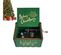 JINGLING Carillon a manovella, a forma di manovella, con incisione a tema natalizio, carillon a manovella, per camera da letto, cameretta dei bambini, soggiorno