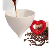 JINGLING Carino Tazze Da Caffè Per Le Donne - Tazza Riutilizzabile Con Manico A Cuore | Piccola Tazza Da Caffè Tazze Originali - Per Ragazze Amici Natale Compleanno Decorazione Della Casa U