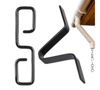 JINGLING Clip per grondaie per l'installazione di catene a pioggia, gancio in rame stile V, adattatore per catena Safe Rain - clip per grondaia, gancio in rame, design leggero per un facile utilizzo