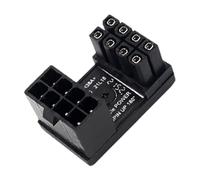 JINGLING Connettore scheda grafica per computer portatile - alimentatore da 6/8 pin | scheda di collegamento angolare a 180 gradi, adattatore GPU per scheda grafica PC desktop