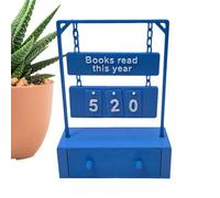 JINGLING Contatore di libri LUS quest'anno, decorazione stampata 3D per libreria scaffale, contatore di lettura stampato 3D per di lettura, per donne e uomini lettori insegnanti