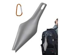 JINGLING da campeggio - Mini pala in titanio per esterni, strumento di pulizia solido e antiruggine, per giardinaggio, escursionismo, campeggio, spiaggia, archeologia amatoriale
