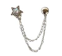 JINGLING Fermagli magnetici per abbigliamento - Magnetici regolabili con catena - Spilla a Bottone per Jeans Larghi,Per donne, fidanzate, colli, maniche, sciarpe, camicie, camicette, vestiti, gonne