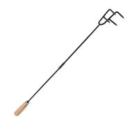 JINGLING Fire Pit Poker per esterno, Fire Pit Poker,Poker di fuoco da per | Tisoniere da 33 pollici con manico in legno, attizzatoio da fuoco da campo lungo, strumenti per il