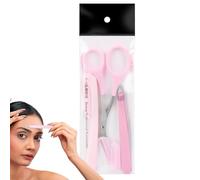 JINGLING Forbici per sopracciglia, forbici per la cura delle sopracciglia | 3 pz/set forbici per sopracciglia - Forbici per sopracciglia portatili antiscivolo in acciaio inox, forbici per sopracciglia