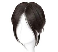 JINGLING Frangia per parrucca frontale, frangia per parrucca | Frangia per parrucca realistica Frangia a otto caratteri | Estensioni dei capelli sintetici lavabili, copertura dei capelli grigi, per