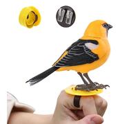 JINGLING Giocattolo per uccelli canto elettrico animale domestico elettronico parlando realistico per ufficio, ideale per gioco sensoriale compleanno attività all'aperto decorazione
