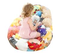 JINGLING Grande Copertura Per Sacco A Palla,Organizzatore Vuoto in PVC Impermeabile | Sofa A Sacco Bean Per Giocattoli Di Peluche Vuoto,Per Bambini Ragazzi Camera Dormitorio Rilassamento Gioco Lettura