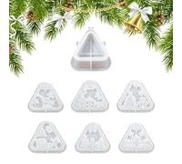 JINGLING in Silicone di Natale per Resina - Stampo per Lanterna Riutilizzabile - Lanterna di Natale a Forma di Candela, per Gesso, Feste, Decorazioni da Tavolo, centrotavola Erene per