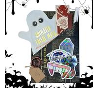JINGLING Incontri con Un Libro Di Halloween, Libro 'Orrore E Mistero, Forniture per Amanti Lettura Tema Pipistrello E Fantasma Halloween per Donne, Adulti