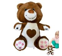 JINGLING Mamma, orso Heartbeat Beat Bear ciuccio sonno | lecca a forma di orsacchiotto | Giocattoli con sensore per il sonno morbido per un comfort allegro