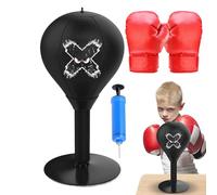 JINGLING Mini Sacco Da Boxe Per Scrivania,Sacco Velocità Con Per Tavolo - Speed Ball Per Boxe Con,Per Allenamento Fitness Esercizio Workout Dallo Stress Casa Ufficio Camera Da E Soggiorno
