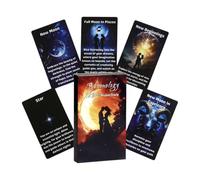 JINGLING Moonology - Carte per tarocchi | Spirituale bilingue, portatili, con significati, per la gestione 'amore, ricerca della verità, crescita personale, uso quotidiano, viaggio, partito