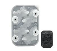 JINGLING per cubetti di ghiaccio per congelatore - 4 per cubetti di ghiaccio per figure di animali come gatto e cane | per ghiaccio a forma di animale | per bevande come caffè