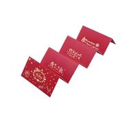 JINGLING Porta contanti di Natale, sottile organizer con sei scomparti, buste di Natale con motivo Babbo Natale e renna, per bambini, figlio, casa, riunione, viaggi sotto il