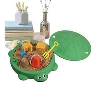 JINGLING Sabbiera Da Scrivania | Set Da Gioco Scavo Con Design A Tartaruga,Sabbiera Per Bambini | Per Relax Gioco Spiaggia Esterno Attività Interno Scrivania Posto Di Lavoro Dormitorio Appartamento