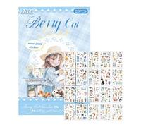 JINGLING Scrapbook Adesivi per progetti di bricolage, impermeabili ed estetici ed estetici ed per il fai da te, per album di ritagli, diari, per pianificatori, bottiglie d'acqua