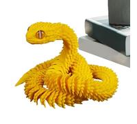 JINGLING Serpente a maglie - figura animale in stampa 3D per scherzi realistici - serpente realistico per scherzi sulla scrivania tavolo auto interno tavolo camera da letto
