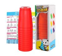 JINGLING Set di Tazze Impilatore,Giocattolo Educativo A Imbocco - Giocattoli Impilare per l'apprendimento precoce,per Aula Viaggio Adulti Bambino Famiglia Festa Sviluppo delle Abilità