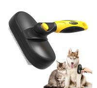 JINGLING Spazzola per la perdita dei capelli - strumento per la cura dei capelli | rimozione dei capelli gatti con pulsante di svuotamento | Per bagno appartamento viaggio doccia benessere