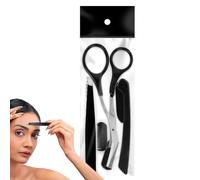JINGLING Tagliasopracciglia per donne, forbici per sopracciglia, 3 pz/set forbici per sopracciglia, forbici per sopracciglia, forbici per sopracciglia portatili, antiscivolo, in acciaio inox, forbici