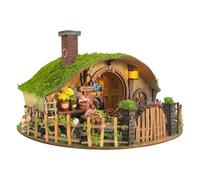 JINGLING Tiny House, kit di modellismo per la casa, per adulti, puzzle in legno, decorazione per la casa, per il compleanno, la festa del soggiorno, decorazione natalizia