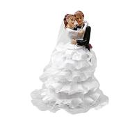 JINGLING Topper per torte da sposa e sposo | topper per torta nuziale | decorazioni per torte nuziali per feste di fidanzamento, divertenti figure di coppia di sposi, regali decorativi