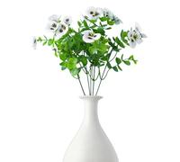 JINGLING Viole artificiali del pensiero - viole artificiali del pensiero per fioriere da balcone ed esterni, piante artificiali realistiche come decorazione da giardino, porta d'ingresso, terrazza e
