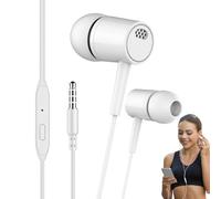 Jingmiger Cuffie In-ear Con Isolamento Acustico, Auricolari Da 3,5 Mm, Leggeri, Con Microfono Ph, Potenti Bassi Potenti Auricolari Stereo Per PC, Computer