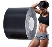 Jingmiger Magic Tape per dimagrire, per grasso addominale, corpetto in vita, fascia dimagrante - 5 m più comoda Magic Tape vita per cosce, addome e vita, Nero , A