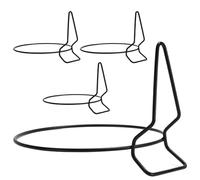 Jingmiger Portavasi - Ganci per piante in metallo, robusti e decorativi, set da 4 pezzi, per soggiorno, balcone, camera da letto, giardino, terrazzo