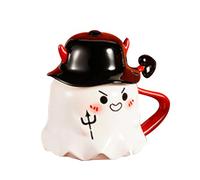 Jingmiger Tazza fantasma - Tazze da caffè in ceramica carine per Halloween, decorazioni per feste e regali per compleanno, casa, giovani feste, autunno, ragazzi e scuola
