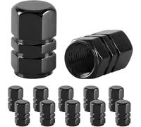 JINGMU 12 Pezzi Tappi per Valvole Pneumatici Auto per Renault Clio 2 3 4 5 Sport RS Line 1998-2021, Coprivalvole Auto in Metallo Cappucci per Valvole in Alluminio Antipolvere