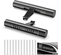 JINGMU 2 Pezzi Diffusore Profumo Auto per Porsche Taycan Wagon Estate 2022, Alluminio Aromaterapia Diffusore Auto con 12 Nuclei in Cotone Inodore, Aromaterapia Diffusore Auto