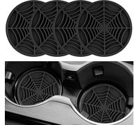 JINGMU 4 Pezzi Sottobicchieri per Auto per Skoda Yeti 2009-2017, Sottobicchieri Silicone Antiscivolo, Isolati Antiscivolo Portabicchieri Inserto Sottobicchieri