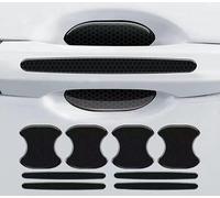 JINGMU 8 Pezzi Pellicola Protettiva della Portiera Dell'auto Maniglia per VW Caddy IV 2015-2020, 3D Pellicola di Protezione della Maniglia della Porta in Fibra di Carbonio