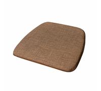 JingNian Cuscini per Sedie da Pranzo con Laccetti, Cuscino da Sedia Sfoderabile, Coprisedia Imbottiti, Copri Sedia Cucina, per casa, Came(Size:40×42×3cm,Color:caffè)