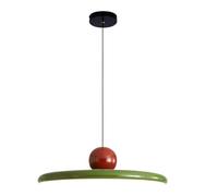 JingNian Lampada A Sospensione LED Moderna, 36W, Temperatura Di Colore Dimmerabile 3000K/4500K/6000K, Soffitto In Metallo E Acrilico, Ideale Per Sala Da Pranzo, Cucina E Soggiorno(Green,30cm)