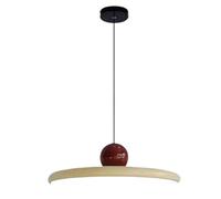 JingNian Lampada A Sospensione LED Moderna, 36W, Temperatura Di Colore Dimmerabile 3000K/4500K/6000K, Soffitto In Metallo E Acrilico, Ideale Per Sala Da Pranzo, Cucina E Soggiorno(Cream,50cm)