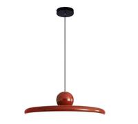 JingNian Lampada A Sospensione LED Moderna, 36W, Temperatura Di Colore Dimmerabile 3000K/4500K/6000K, Soffitto In Metallo E Acrilico, Ideale Per Sala Da Pranzo, Cucina E Soggiorno(Red,50cm)