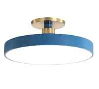 JingNian Lampada da Soffitto LED Rotonda Moderna, Plafoniera Dimmerabile in Stile Nordico con Luce Morbida, Installazione a Incasso, per Soggiorno Cucina Bagno Camera da Letto(Blue,50cm)