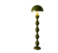 JingNian Lampada Da Terra Moderna con Controllo A Pedale Lampada Per Salotto Camera Da Letto Ufficio Luce Design Elegante, Piantana Moderna In Metallo(Green)