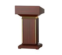 JingNian Leggio Conferenza In Legno, Grande Scaffale A 2 Livelli Per Cavi, Podio Da Piattaforma Di Lettura Per Chiesa, Ufficio, Aula E Seminari(A)