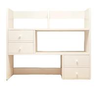 JingNian Organizer Da Scrivania In Legno, Libreria Multiuso con Cassetti, Organizer Da Scrivania for Ufficio, Casa, Scuola E Dormitorio(A,80x17x80cm)