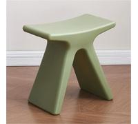 JingNian Sgabello Basso in Plastica, Sedile Antiscivolo e Impermeabile, Comodo Sgabello per Doccia, Scarpe e Cambio, Ideale per Soggiorno, Cucina, Camera da Letto(Green)