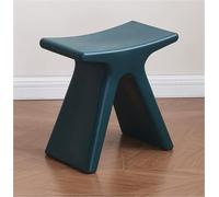 JingNian Sgabello Basso in Plastica, Sedile Antiscivolo e Impermeabile, Comodo Sgabello per Doccia, Scarpe e Cambio, Ideale per Soggiorno, Cucina, Camera da Letto(Blue)