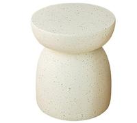 JingNian Tavolino da Caffè in Stile Nordico Color Crema, Tavolino da Salotto per Interno ed Esterno, Elegante per Soggiorno e Camera da Letto