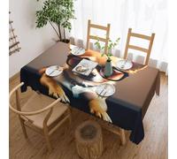 jingong 1 tovaglia quadrata con occhiali per cani chihuahua, adatta per tavolini, cucine, ristoranti e decorazione della scrivania